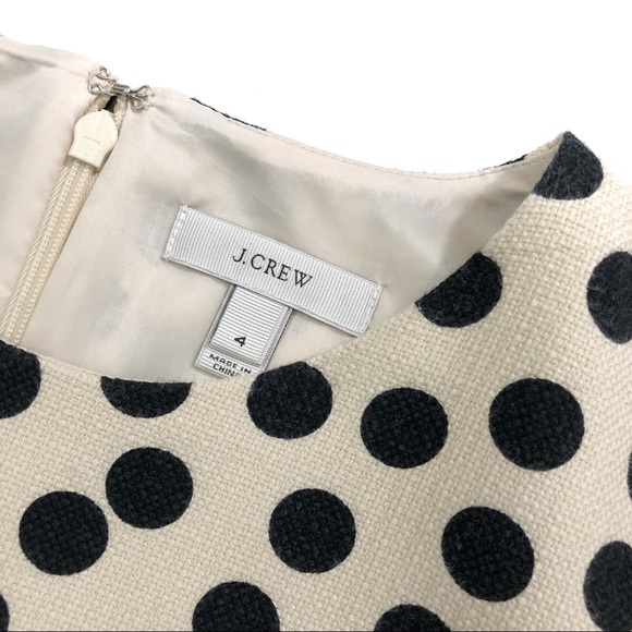 J. Crew Scattered Spot Polka Dot Shift Dress - Picture 7 of 8
